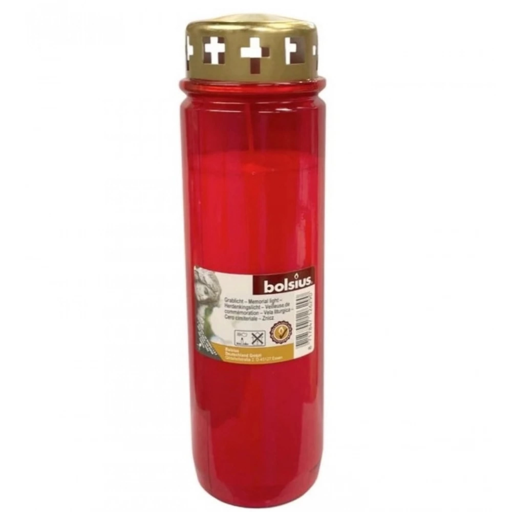 Εκκλησιαστικά Είδη Λαγός Κερί Διαρκείας Bolsius 6 Ημερών Κόκκινο