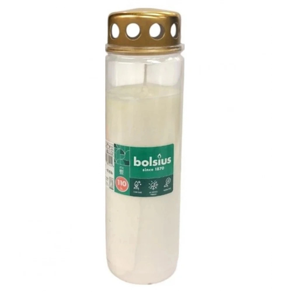 Κερί Διαρκείας Bolsius 6 Ημερών Λευκό