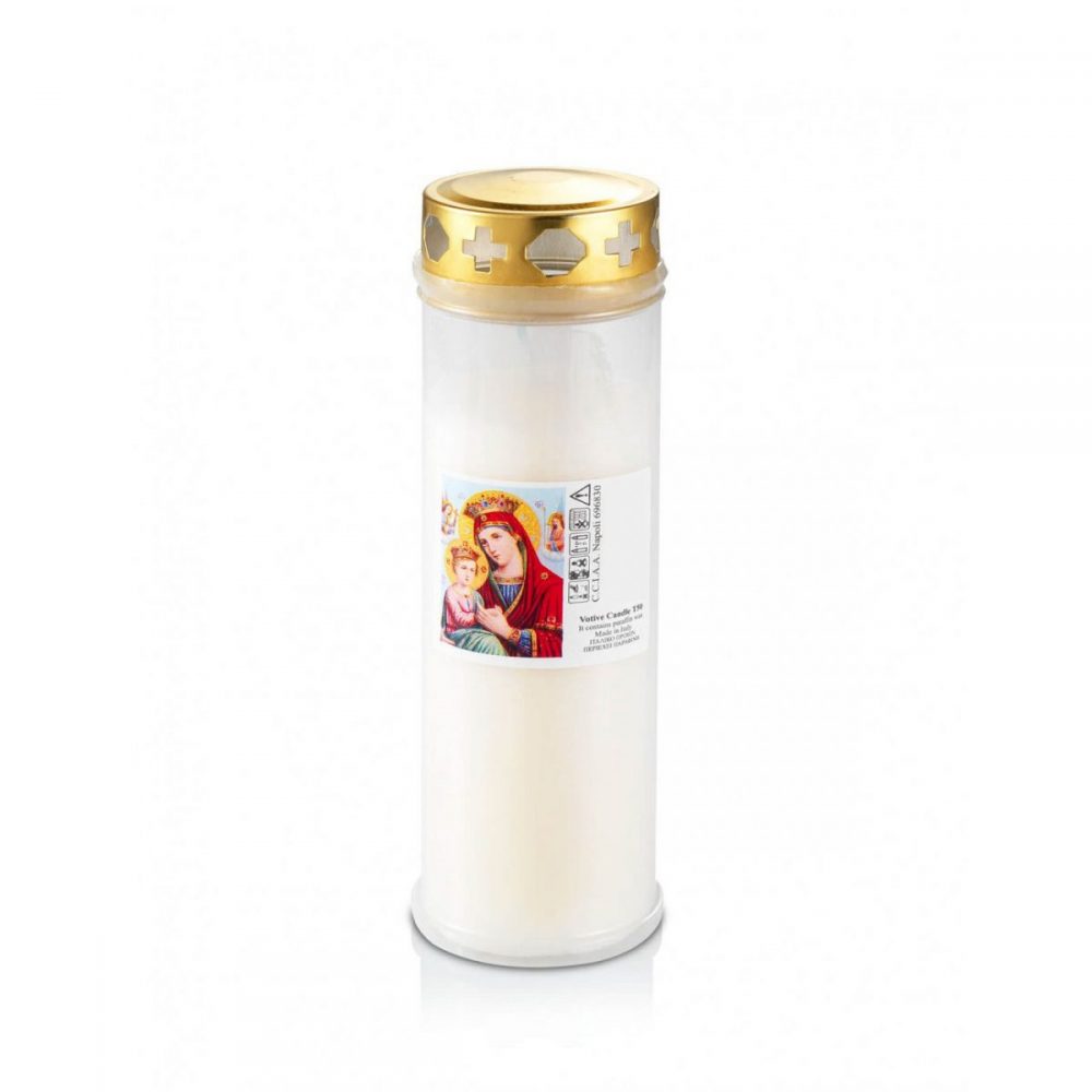 Εκκλησιαστικά Είδη Λαγός Κερί Διαρκείας Τ50 Λευκό