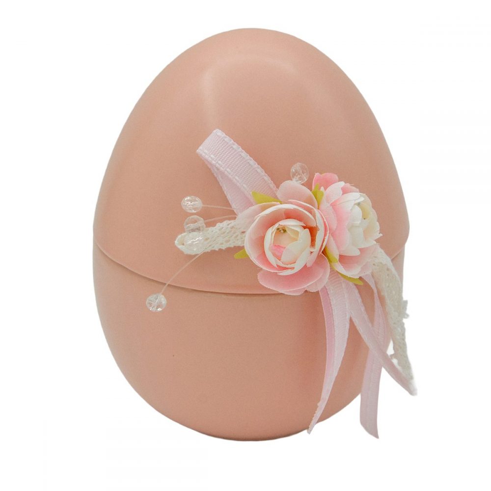 Αυγό Κεραμικό με Καπάκι Ρόζ