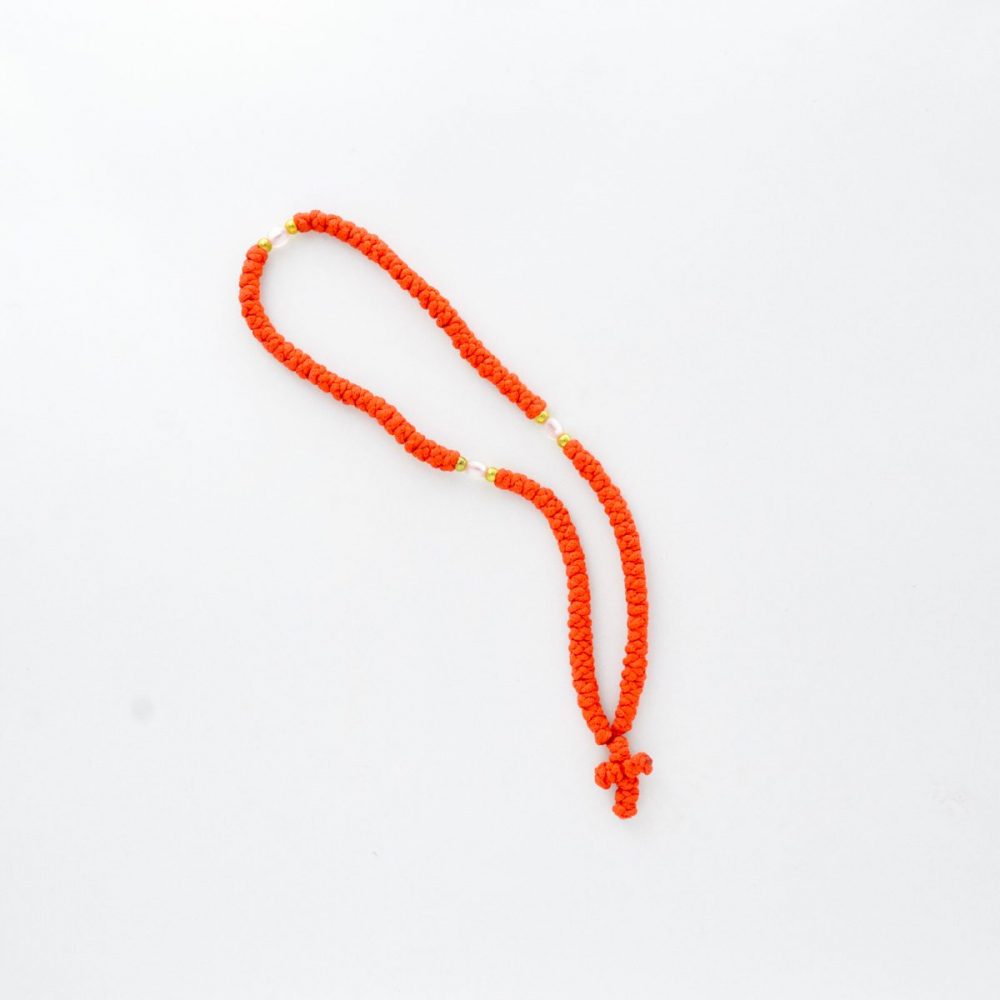 Εκκλησιαστικά Είδη Λαγός Κομποσχοίνι Λαιμού Κόκκινο με Χάντρα