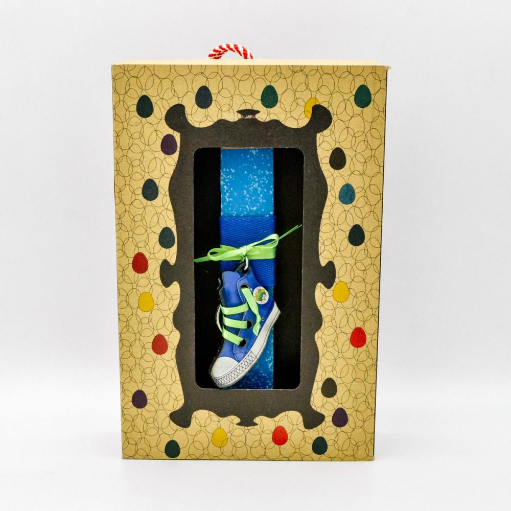 Λαμπάδα μπρελόκ μπλέ