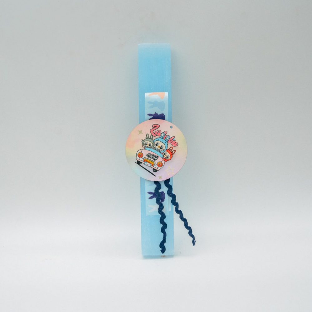 Εκκλησιαστικά Είδη Λαγός Λαμπάδα Μπλέ Labubu