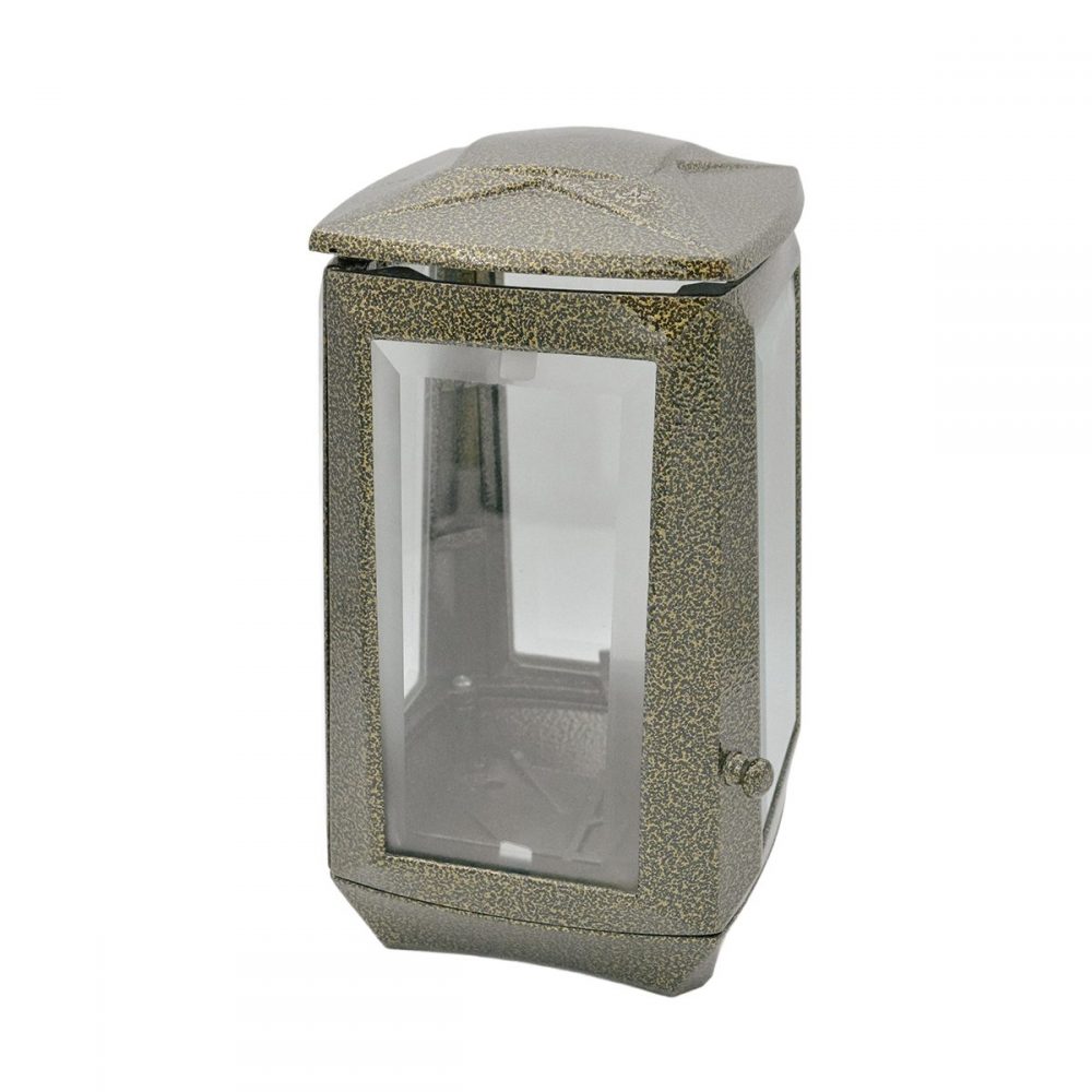 Εκκλησιαστικά Είδη Λαγός Καντηλι Τετράγωνο Χρυσό Μαύρο