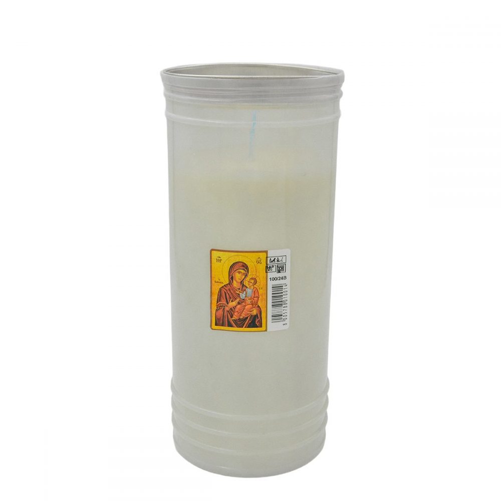 Εκκλησιαστικά Είδη Λαγός Κερί Διαρκείας Γίγας Λευκό