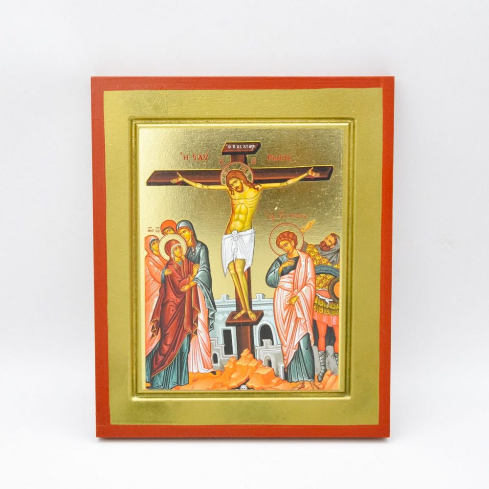 Εκκλησιαστικά Είδη Λαγός Εικόνα Χρυσοτυπία Η Σταύρωσις