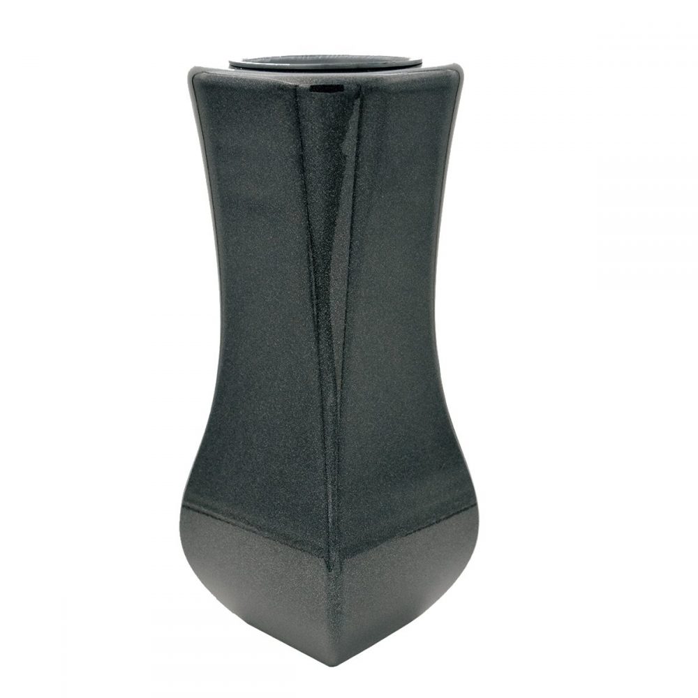 Εκκλησιαστικά Είδη Λαγός Ανθοδοχείο Αλουμινίου Τετράγωνο Μαύρο