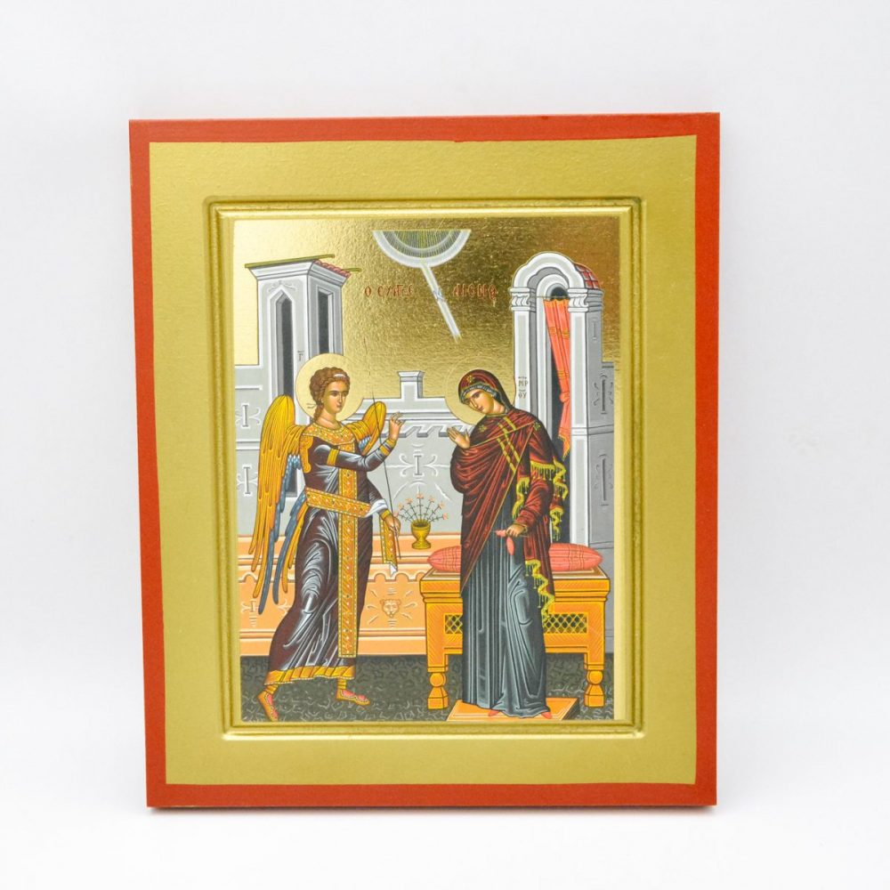 Εκκλησιαστικά Είδη Λαγός Εικόνα Χρυσοτυπία Ο Ευαγγελισμός