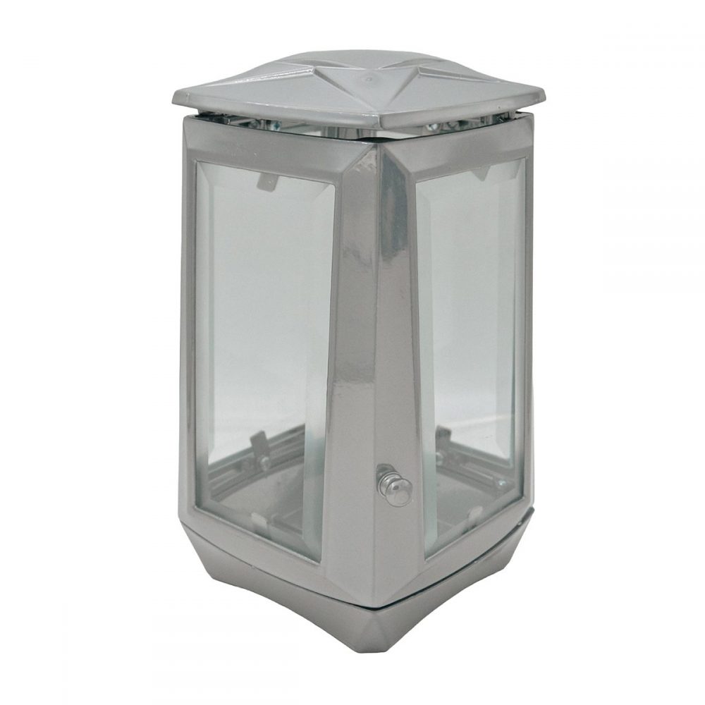 Εκκλησιαστικά Είδη Λαγός Καντηλι Τετράγωνο Νίκελ Ματ