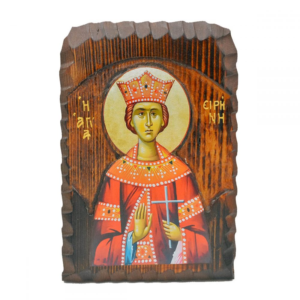 Ξύλινη Εικόνα Σκαλιστή Αγ.Ειρήνη