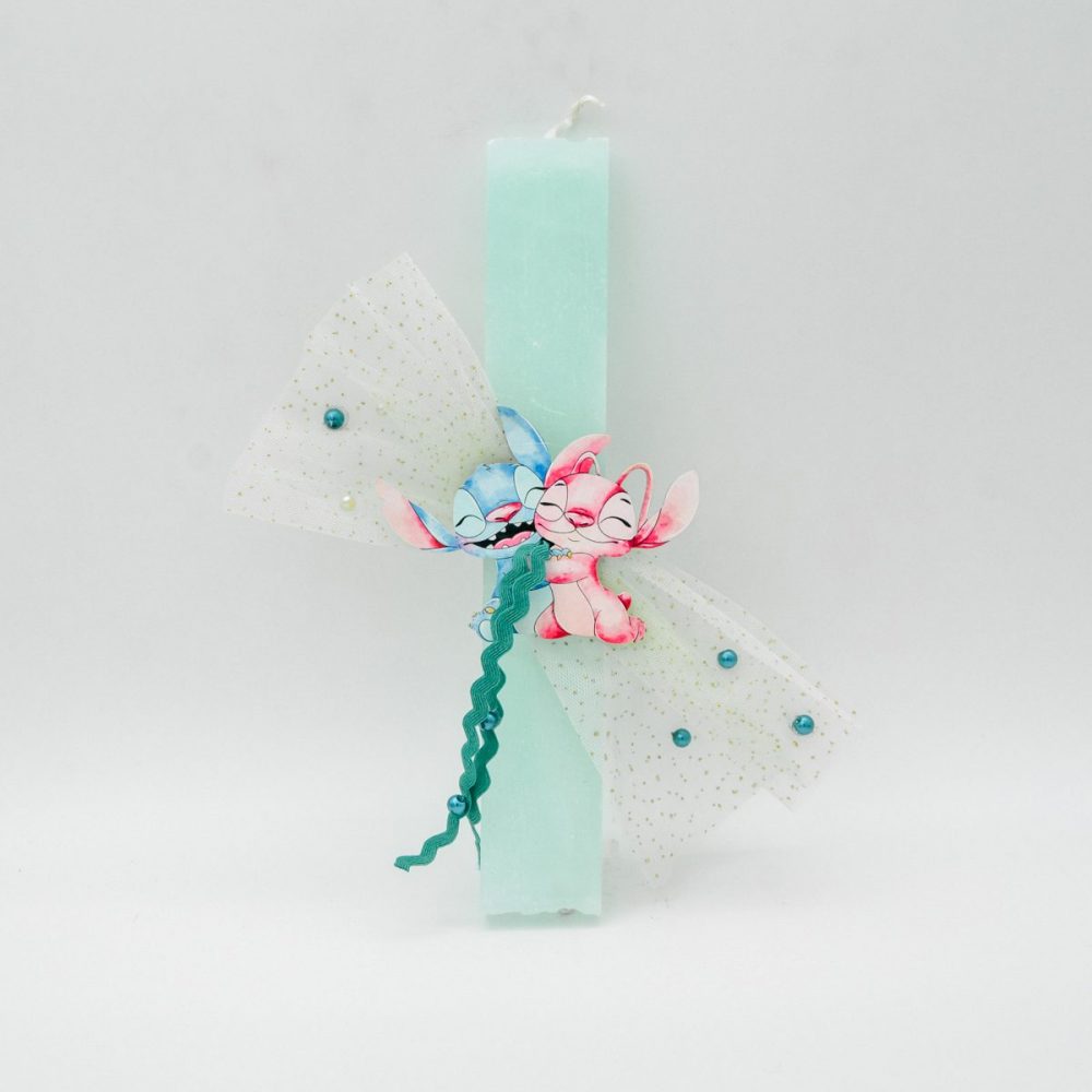 Λαμπάδα Μπλέ με Stitch