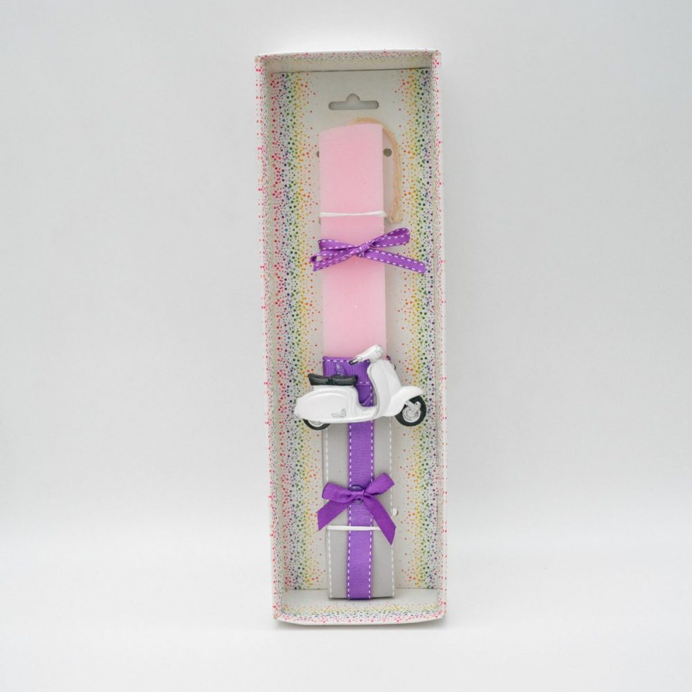 Λαμπάδα Ρόζ με Βέσπα