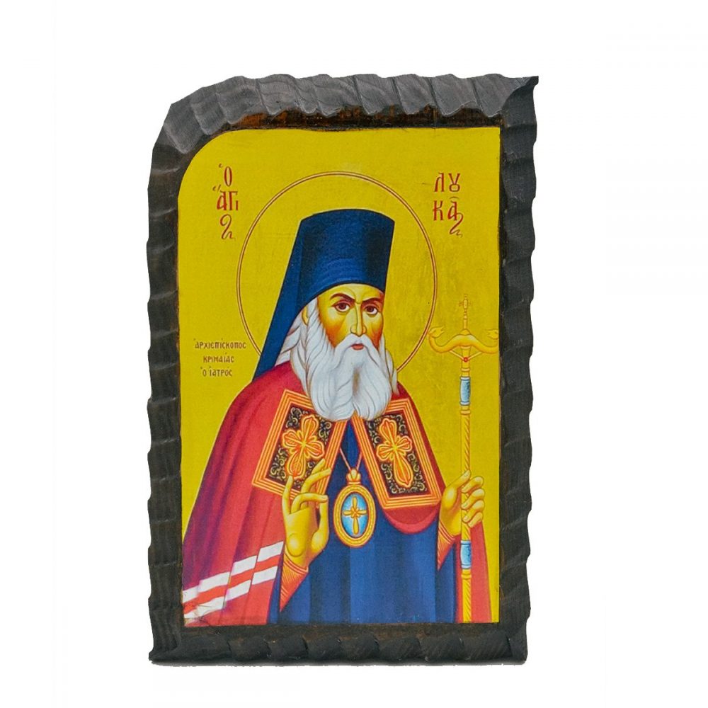 Ξύλινη Εικόνα Σκαλιστή Αγ. Λουκάς