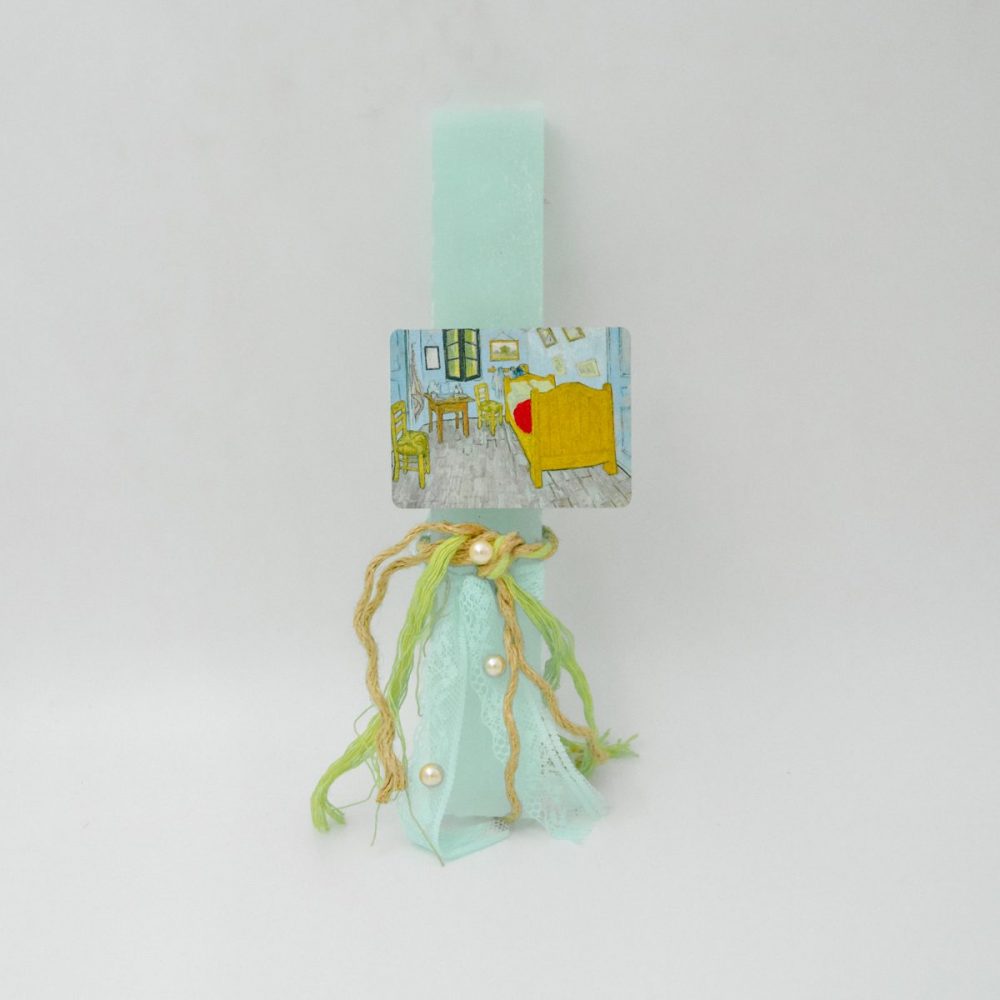 Λαμπάδα με Ξύλινο στοιχείο