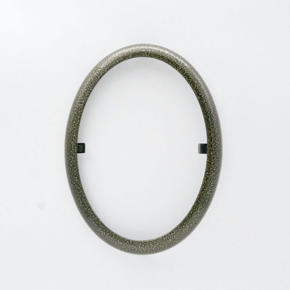 Εκκλησιαστικά Είδη Λαγός Κορνίζα Οβάλ Χρυσό Μαύρο 13*18