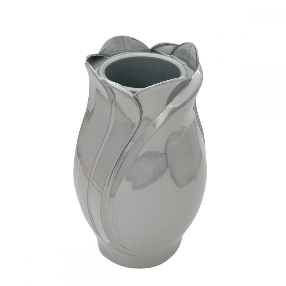 Εκκλησιαστικά Είδη Λαγός Ανθοδοχείο Αλουμινίου Τουλίπα Νίκελ Ματ Μεγάλο