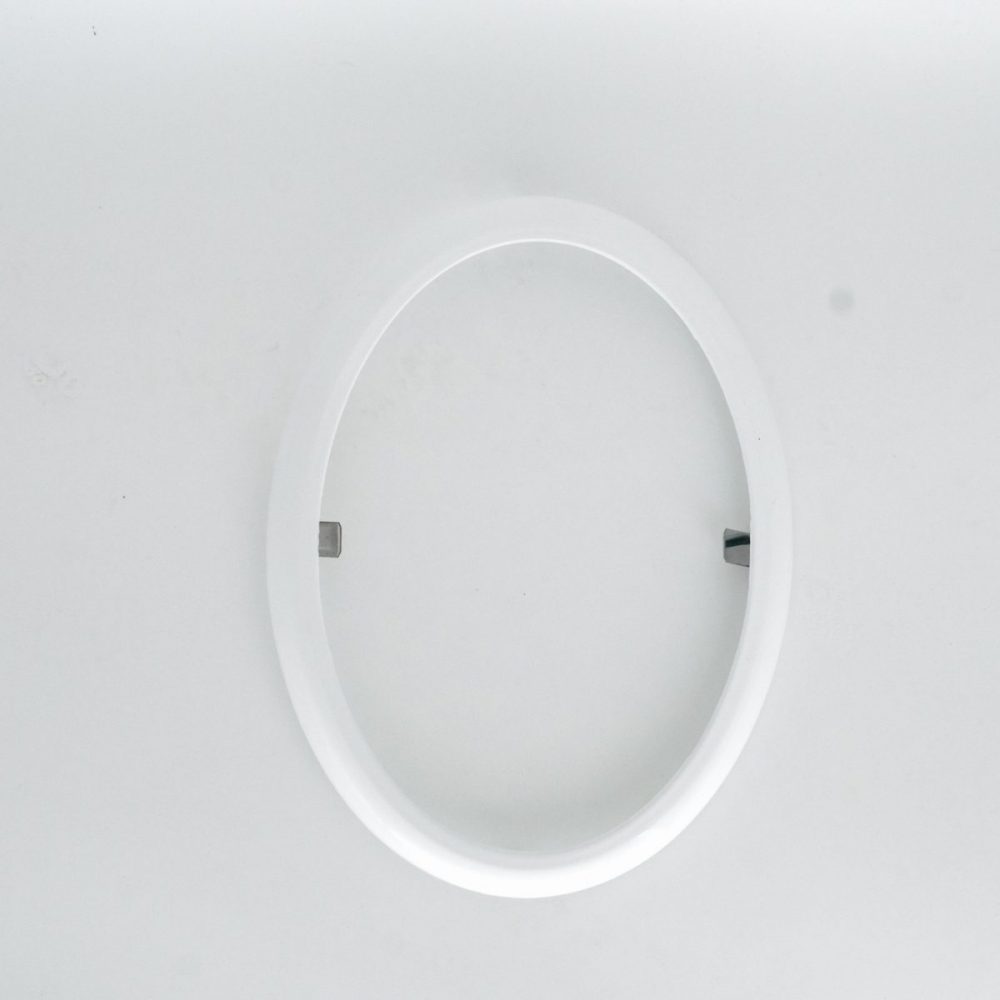 Εκκλησιαστικά Είδη Λαγός Κορνίζα Οβάλ Λευκή 13*18