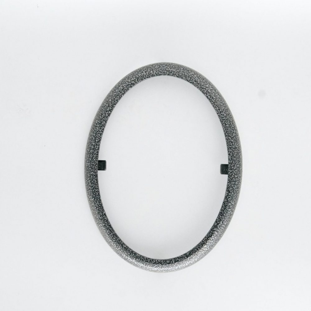 Εκκλησιαστικά Είδη Λαγός Κορνίζα Οβάλ Ασημί Μαύρο 13*18