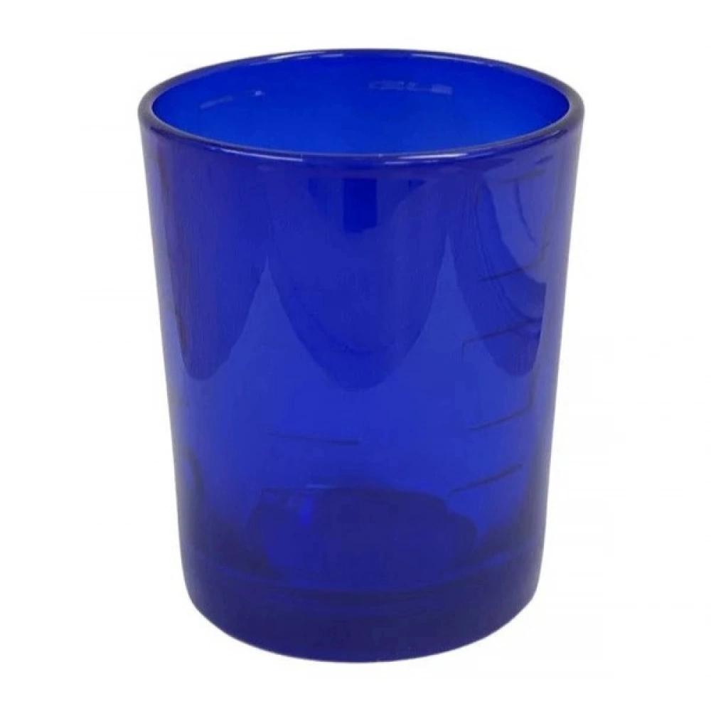 Καντηλοκούπα Γυάλινη Μεσαία Σχέδιο Μπλε