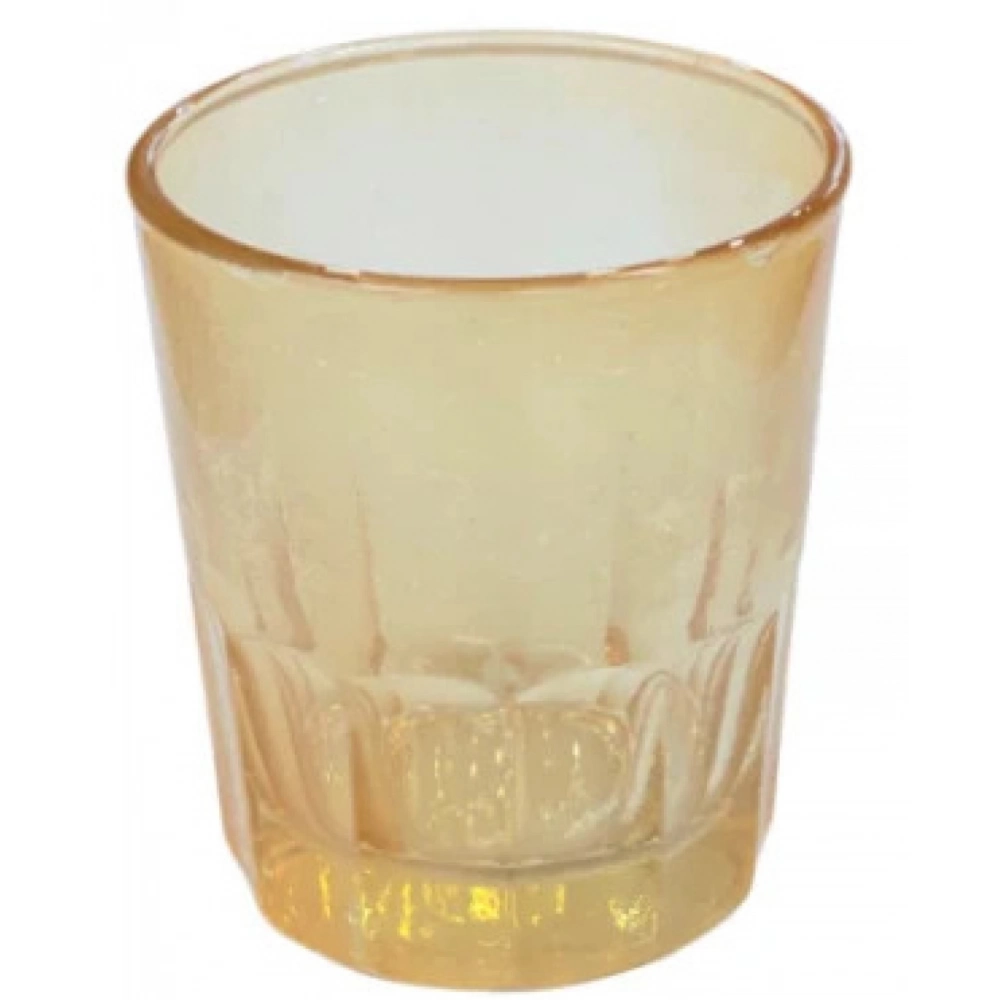 Εκκλησιαστικά Είδη Λαγός Καντηλοκούπα Γυάλινη Μικρή Πολύγωνη Μελί