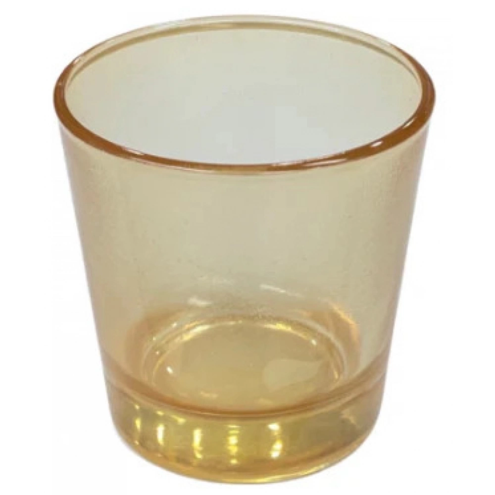 Εκκλησιαστικά Είδη Λαγός Καντηλοκούπα Γυάλινη  Μικρή Στρόγγυλη Μελί