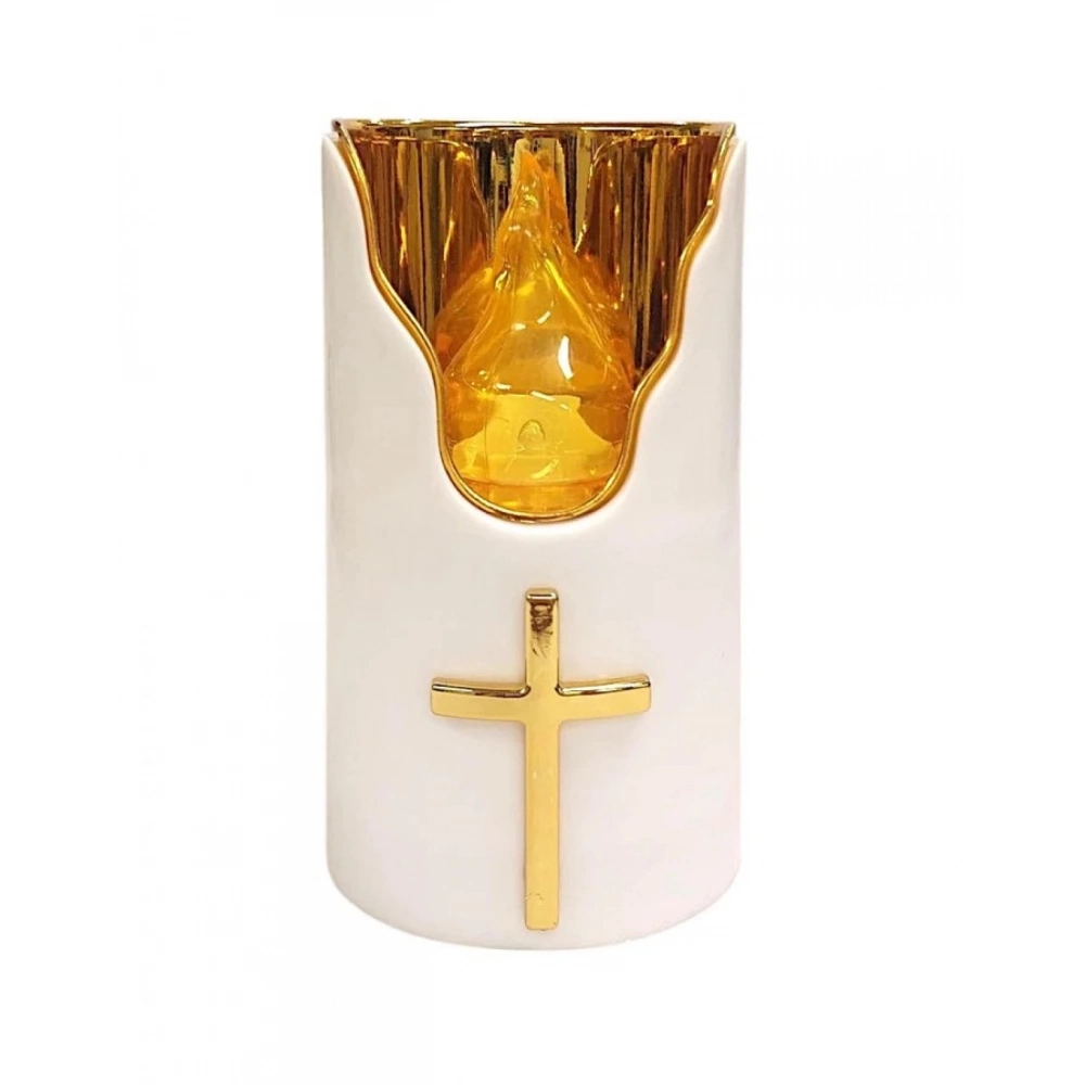 Εκκλησιαστικά Είδη Λαγός Ηλεκτρικό Κερί C707 με Κίτρινη Φλόγα