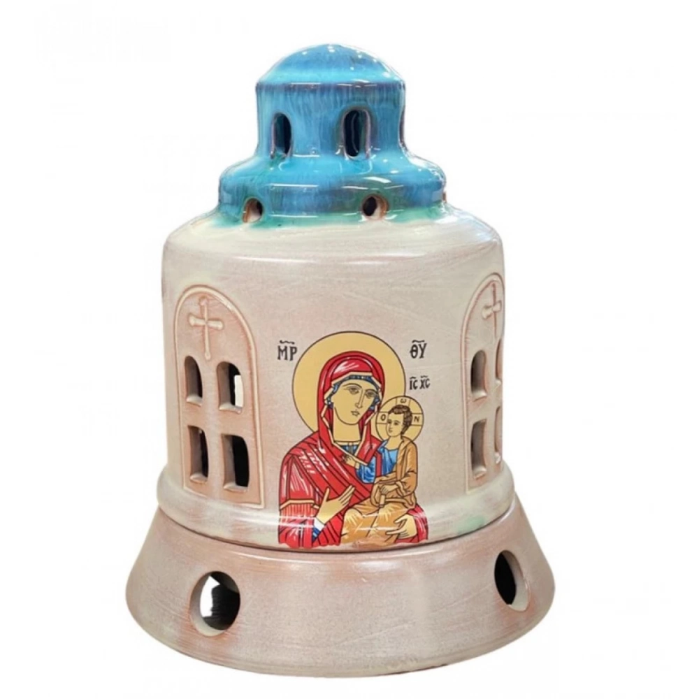 Εκκλησιαστικά Είδη Λαγός Καντήλι Κεραμικό Εκκλησία Δίχρωμο
