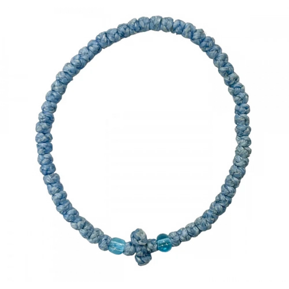 Εκκλησιαστικά Είδη Λαγός Κομποσχοίνι Κερωμένο Γαλάζιο