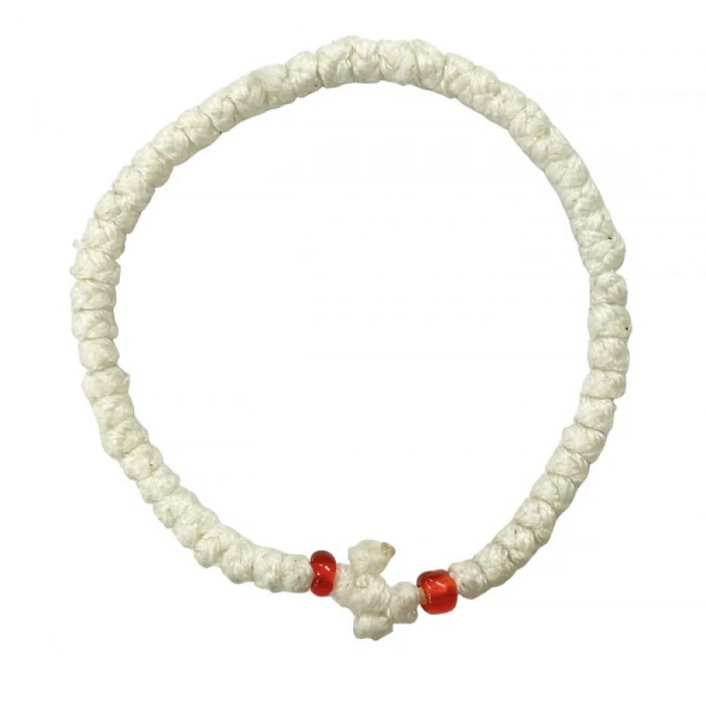 Εκκλησιαστικά Είδη Λαγός Κομποσχοίνι Κερωμένο Λευκό