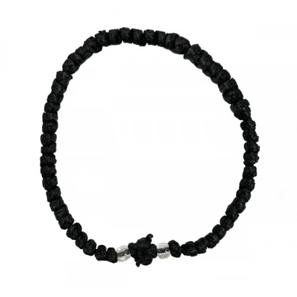 Κομποσχοίνι Κερωμένο Με Διάφανη Χάντρα