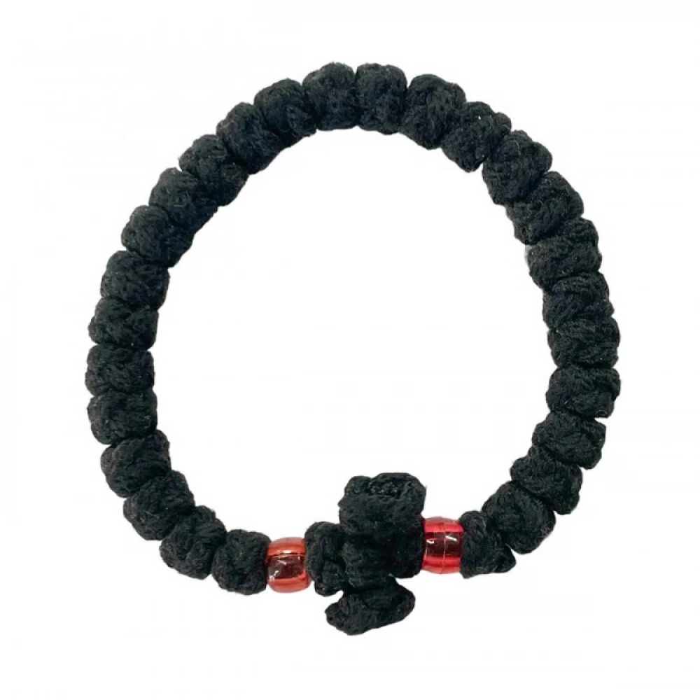 Εκκλησιαστικά Είδη Λαγός Κομποσχοίνι Μάλλινο Με Κόκκινη Χάντρα