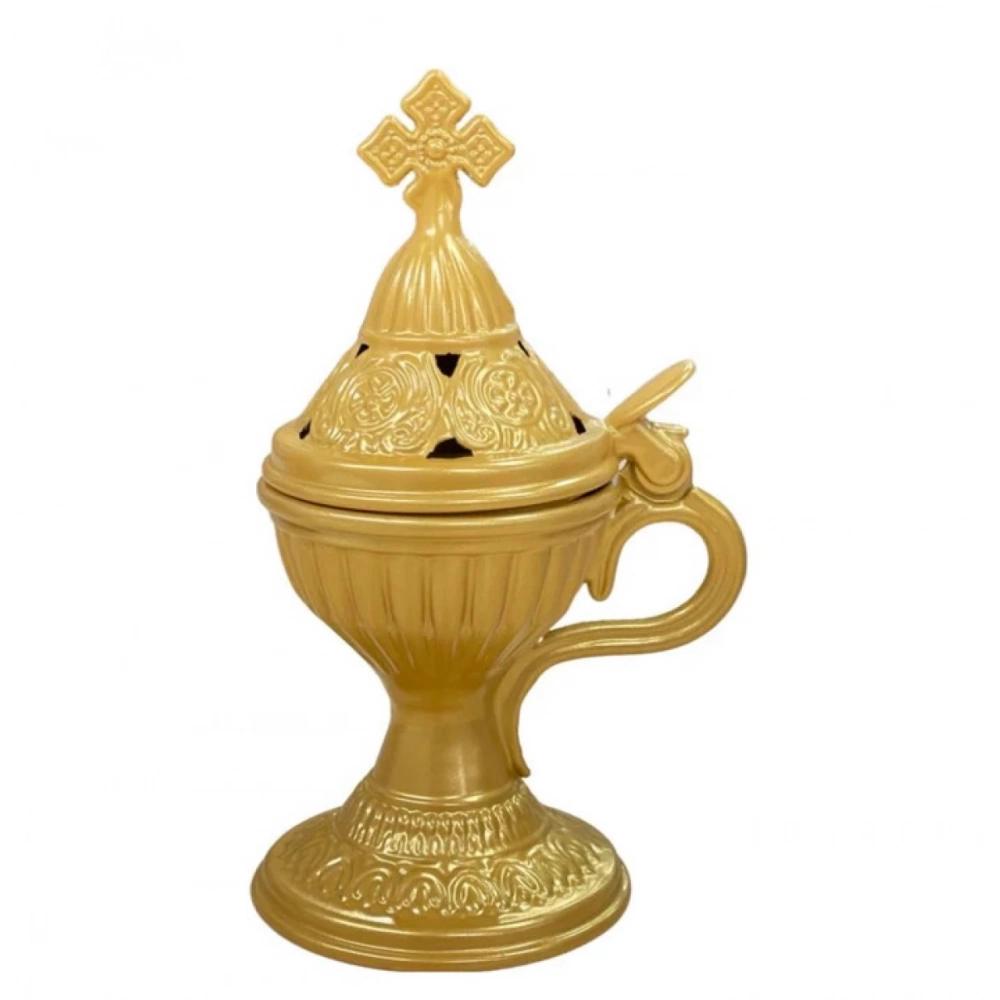 Εκκλησιαστικά Είδη Λαγός Θυμιατό Μεταλλικό Άλφα Χρυσό
