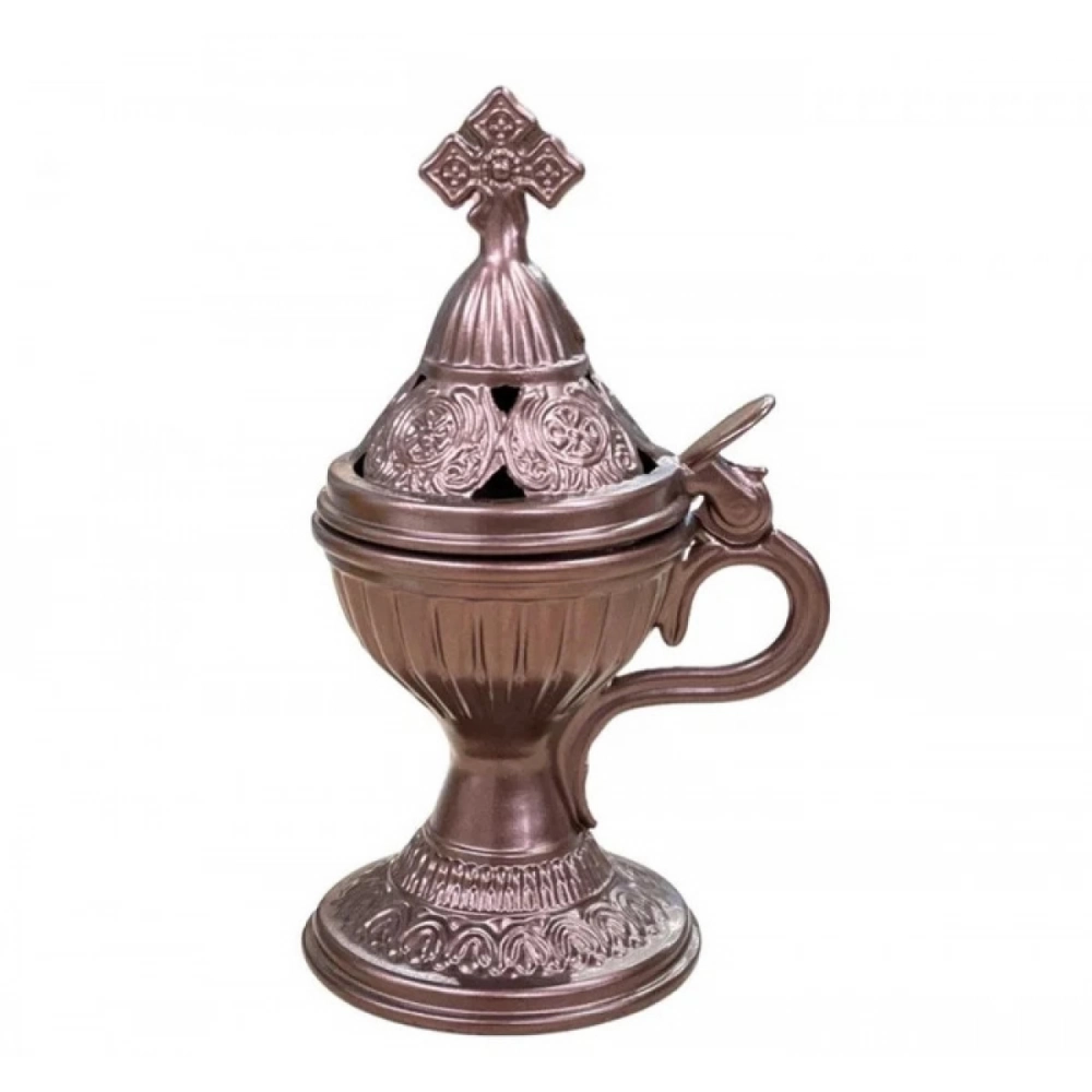 Εκκλησιαστικά Είδη Λαγός Θυμιατό Μεταλλικό Άλφα Καφέ