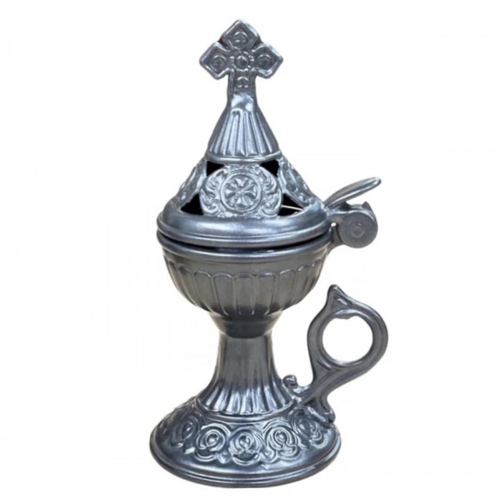 Εκκλησιαστικά Είδη Λαγός Θυμιατό Μεταλλικό Άλφα Μικρό Ανθρακί