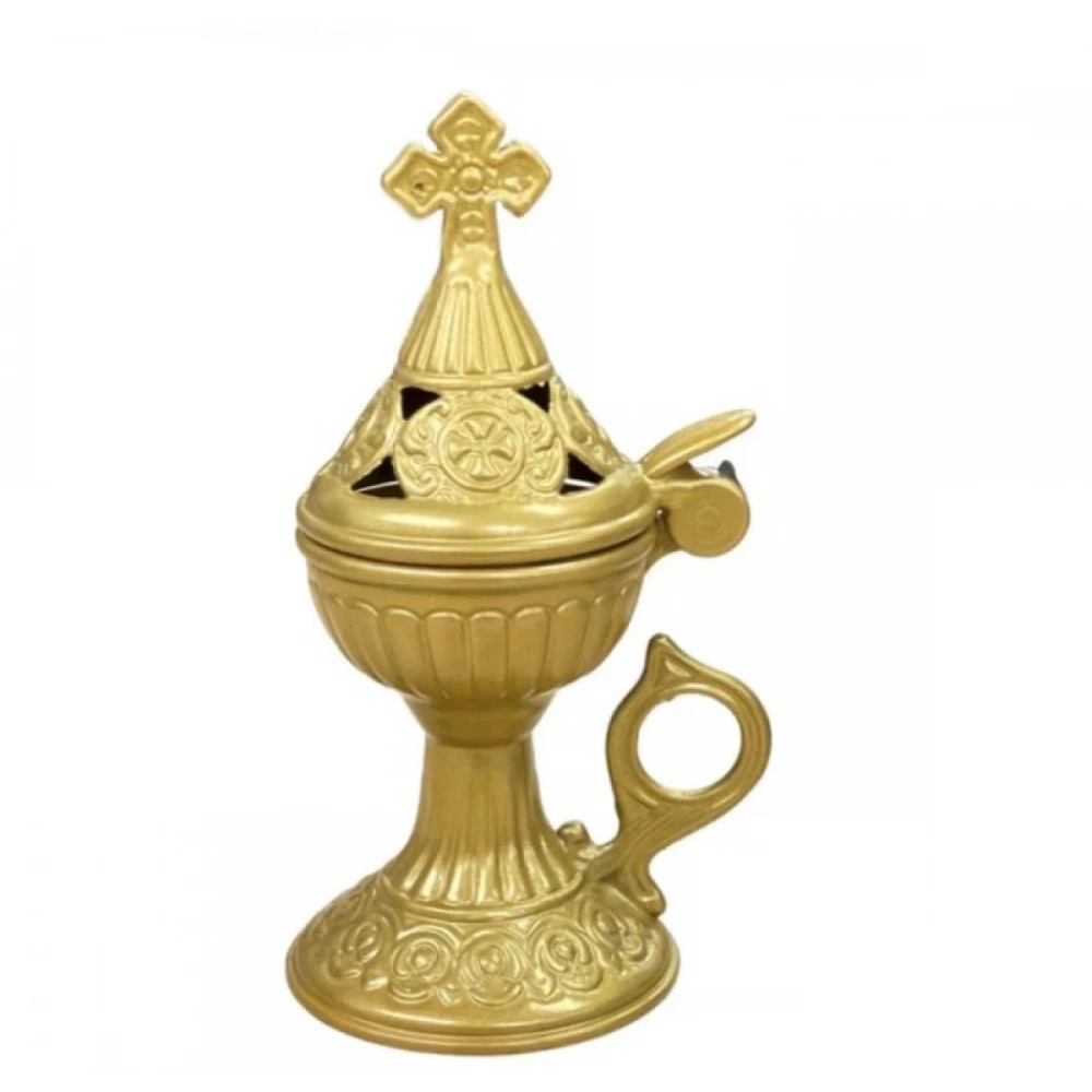 Εκκλησιαστικά Είδη Λαγός Θυμιατό Μεταλλικό Άλφα Μικρό Χρυσό
