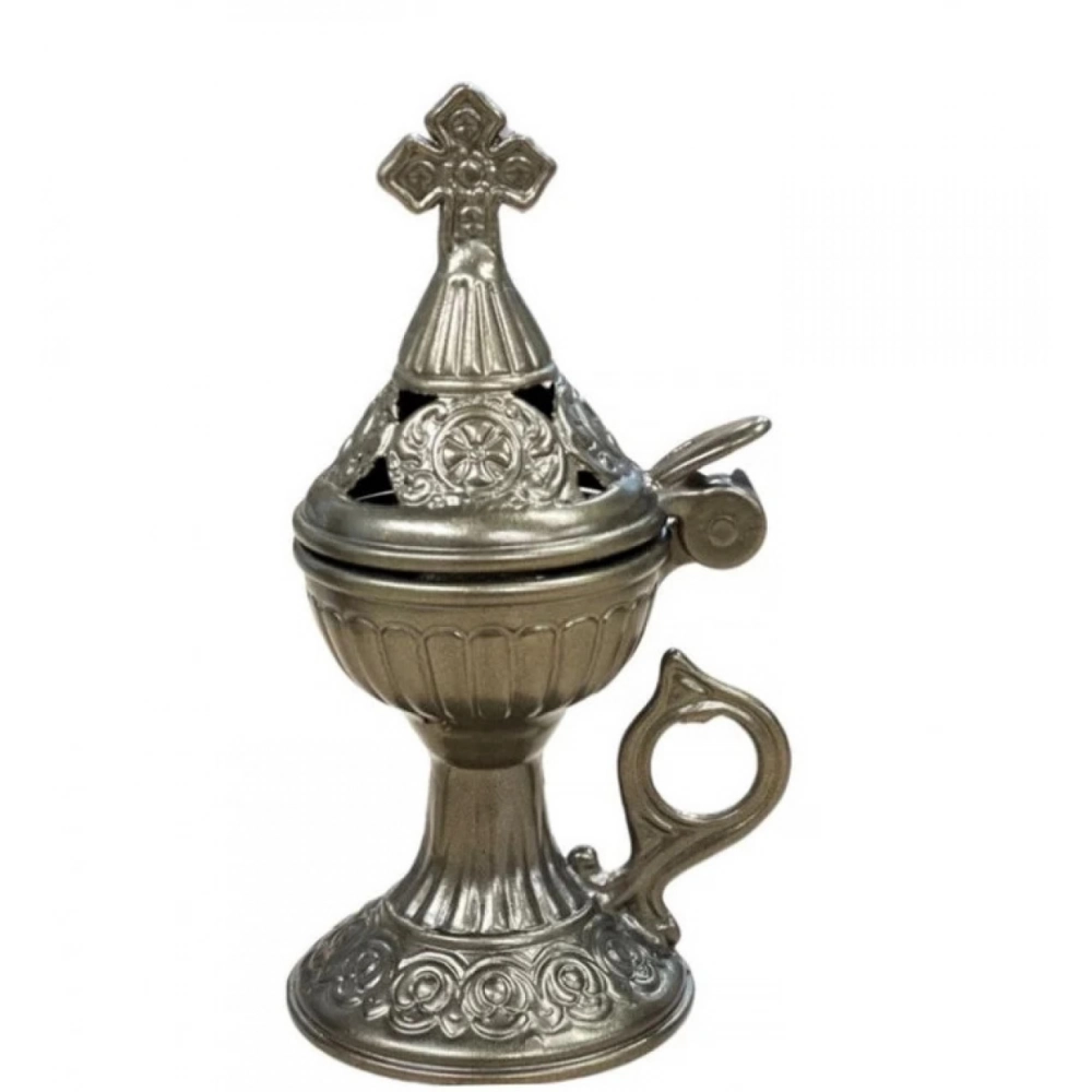 Εκκλησιαστικά Είδη Λαγός Θυμιατό Μεταλλικό Άλφα Μικρό Πράσινο