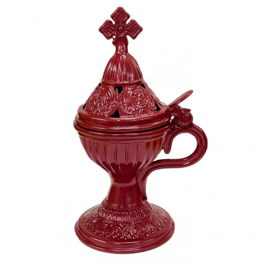 Εκκλησιαστικά Είδη Λαγός Θυμιατό Μεταλλικό Άλφα Μπορντό