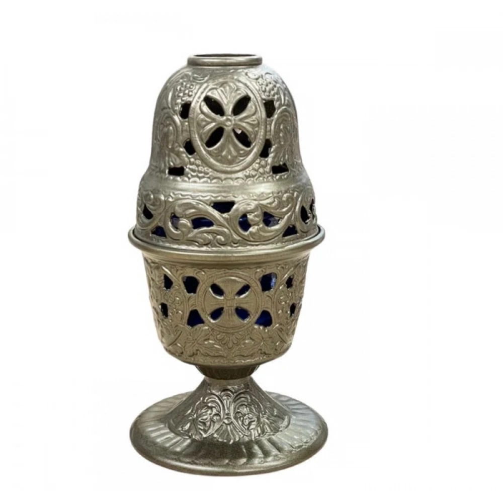 Εκκλησιαστικά Είδη Λαγός Καντήλι Μεταλλικό Κουκουνάρα Μπρούτζινο