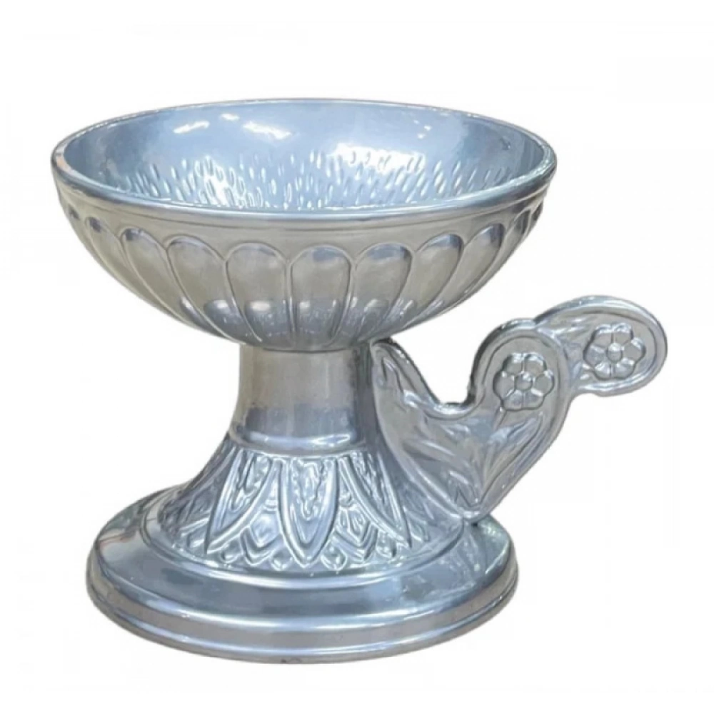 Εκκλησιαστικά Είδη Λαγός Θυμιατό Μεταλλικό Κούπα Ασημί