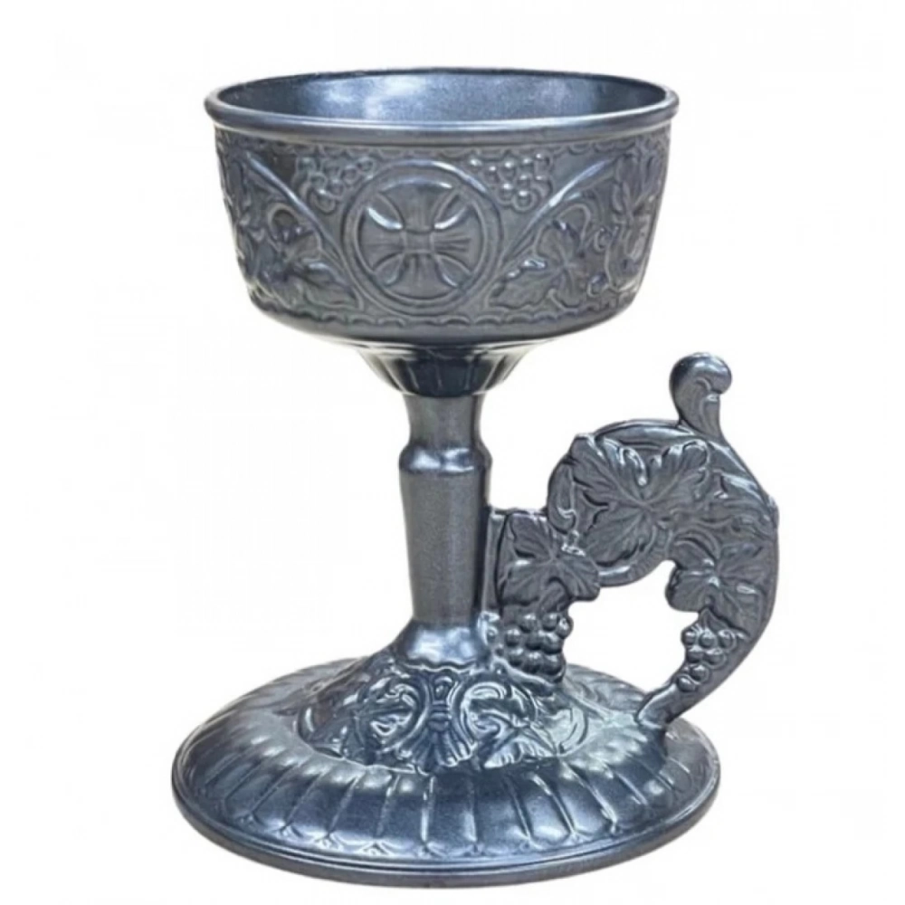 Εκκλησιαστικά Είδη Λαγός Θυμιατό Μεταλλικό Κούπα Μεγάλη Ανθρακί
