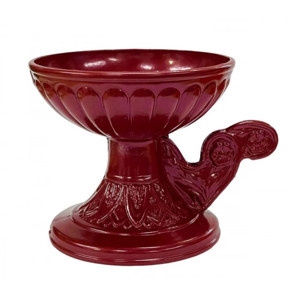 Εκκλησιαστικά Είδη Λαγός Θυμιατό Μεταλλικό Κούπα Μπoρντό