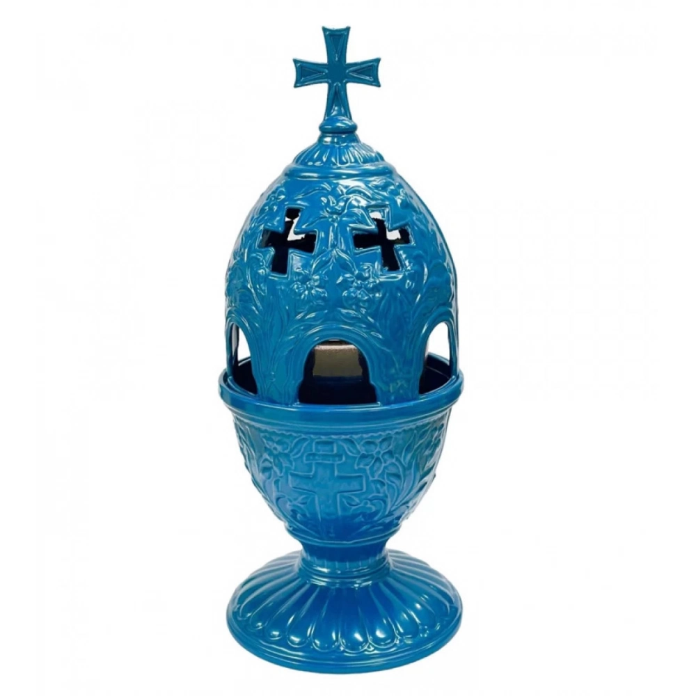 Εκκλησιαστικά Είδη Λαγός Καντήλι Μεταλλικό Άλφα Μπλε