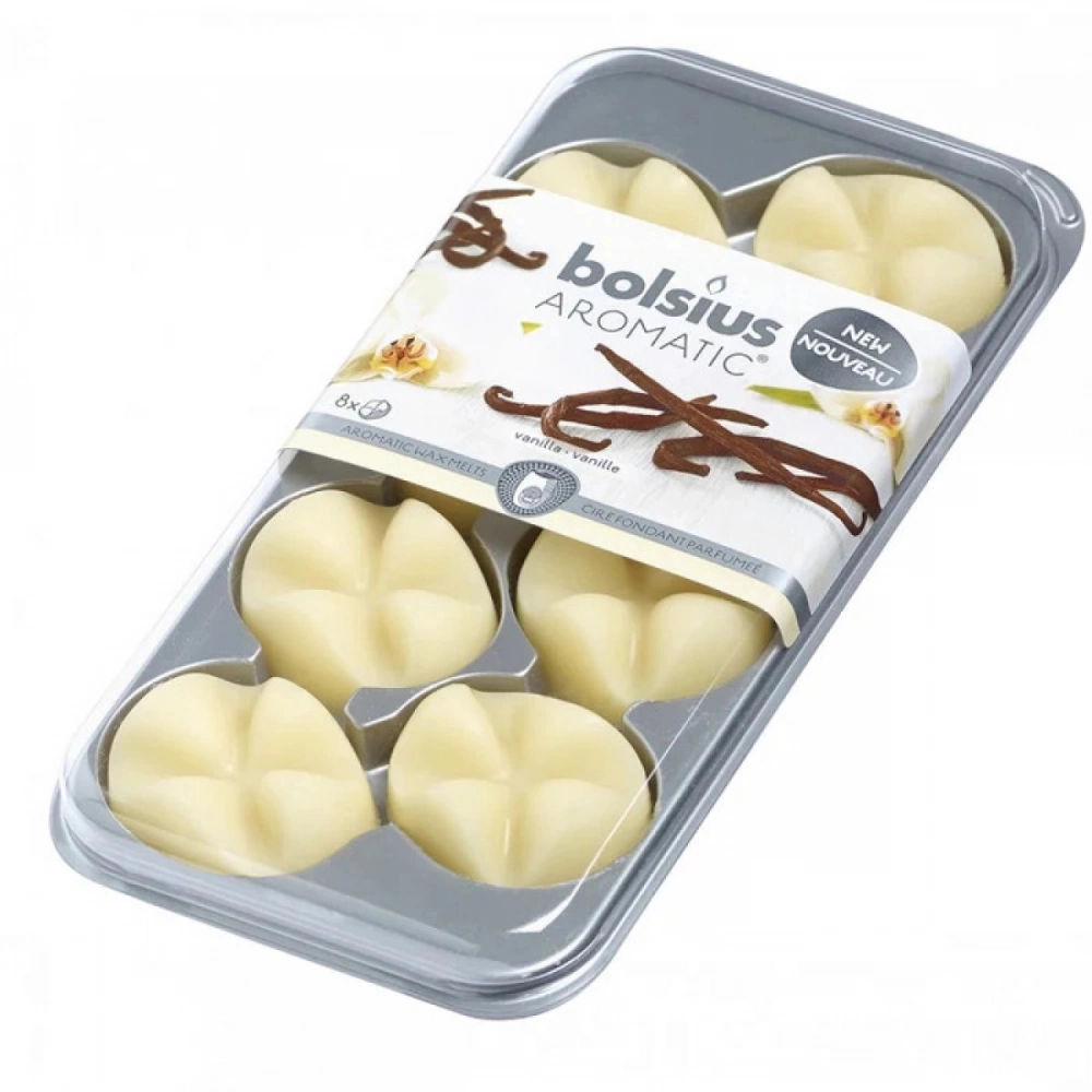 Εκκλησιαστικά Είδη Λαγός Waxmelts Aromatic Bolsius 8άδα - Vanilla