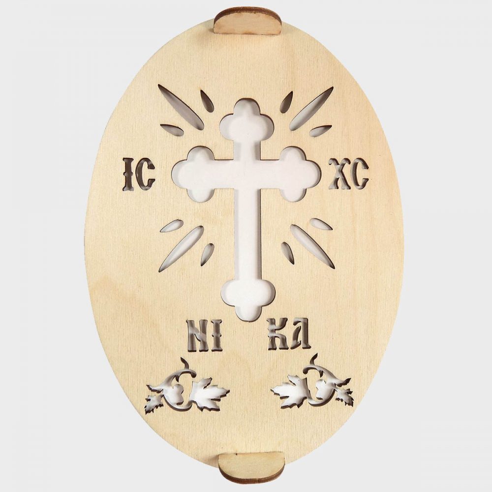 Εκκλησιαστικά Είδη Λαγός Σχέδιο Ξύλινο για Κόλυβα Οβάλ