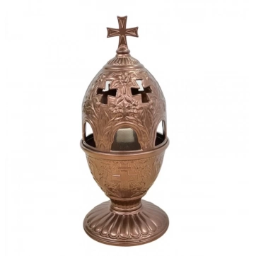 Εκκλησιαστικά Είδη Λαγός Καντήλι Μεταλλικό Άλφα Χάλκινο