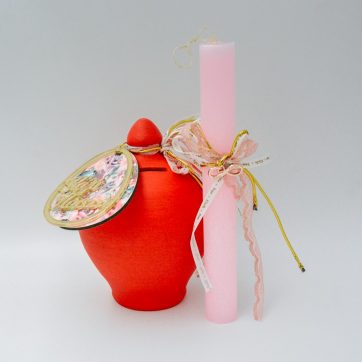 Εκκλησιαστικά Είδη Λαγός Λαμπάδα με Κουμπαρά