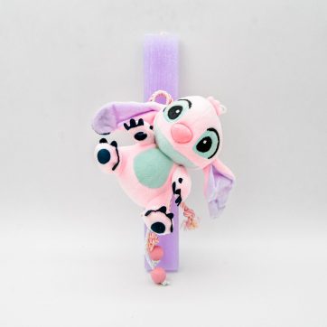 Εκκλησιαστικά Είδη Λαγός Λαμπάδα Stitch με Λούτρινο