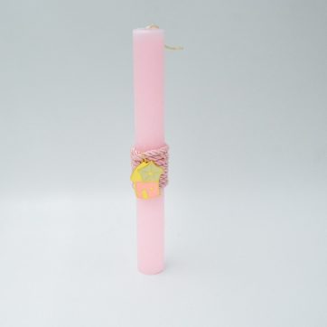 Εκκλησιαστικά Είδη Λαγός Λαμπάδα με Μεταλλικό Στοιχείο