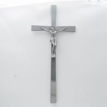 Εκκλησιαστικά Είδη Λαγός Σταυρός Νίκελ Ματ με Εσταυρωμένο