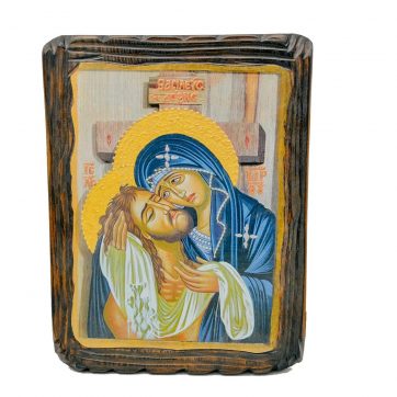 Εκκλησιαστικά Είδη Λαγός Ξύλινη Εικόνα Σκαλιστή Βασιλεύς Δόξης